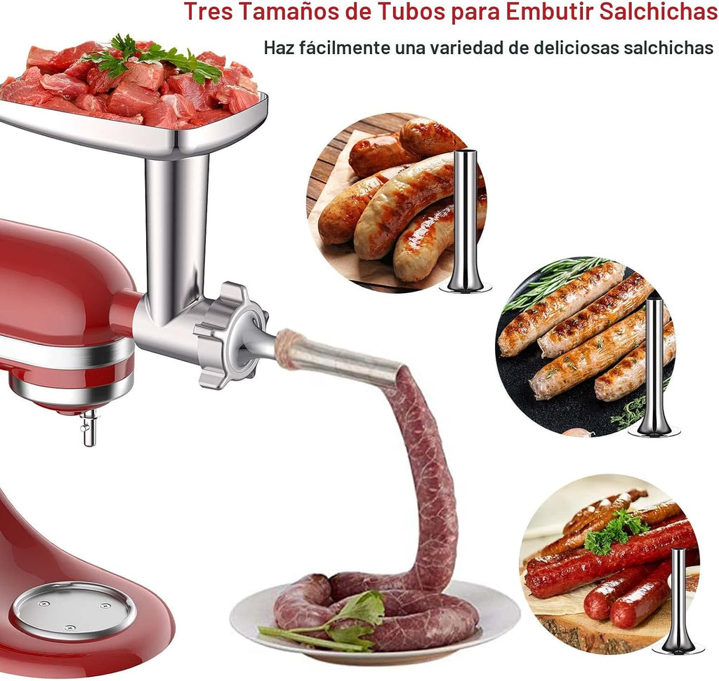 Accesorios para molinillo de carne y triturador de rodajas para mez...