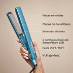 BabylissPRO Nano Titanium Ionic Plancha de pelo, plancha profesiona...