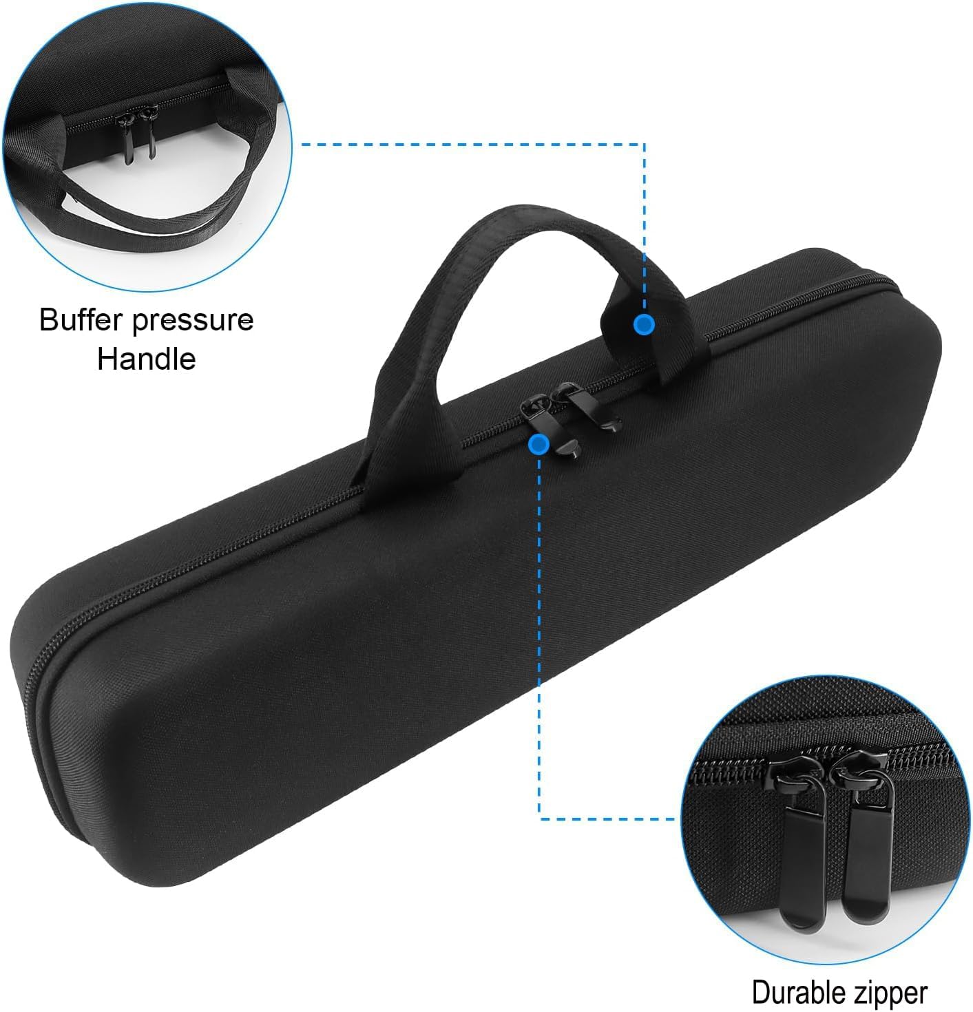 Buwico Estuche rígido de viaje para plancha de pelo Dyson Airstrait...