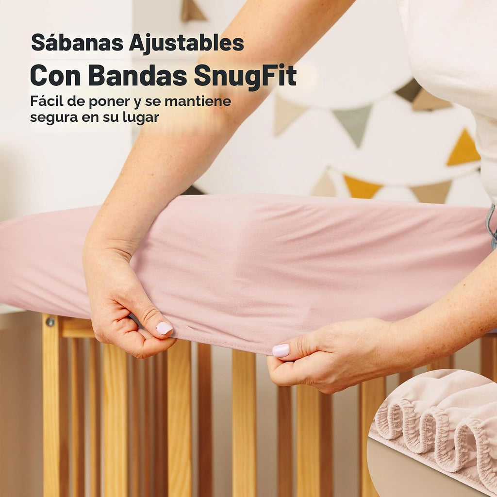 Paquete de 2 fundas protectoras de colchón impermeables para cuna |...