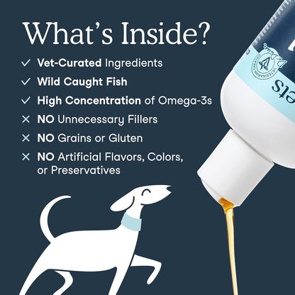 Fera Pets Aceite de pescado - Omega 3 para perros y gatos para apoy...