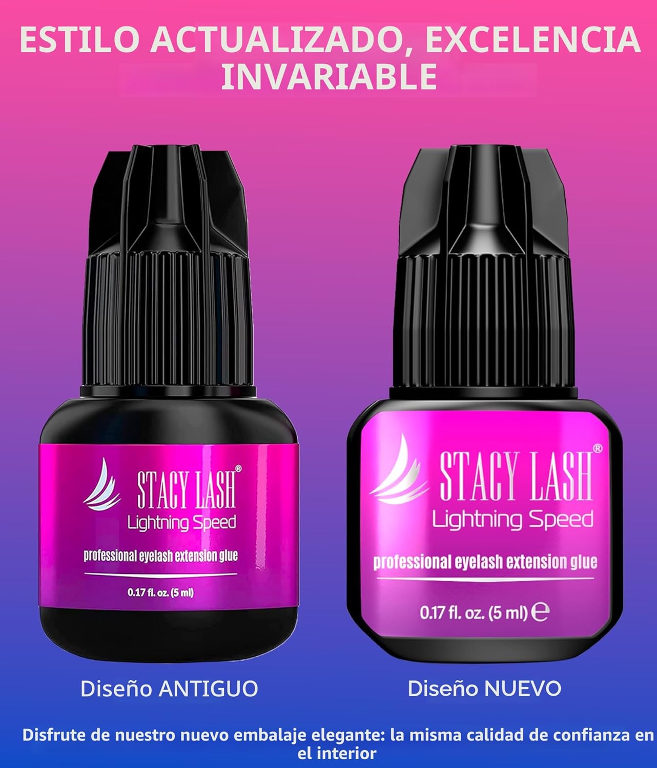 Pegamento para extensiones de pestañas Stacy Lash velocidad relámpa...