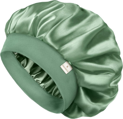 YANIBEST Gorro de seda para hombres y mujeres, gorro de satén de do...