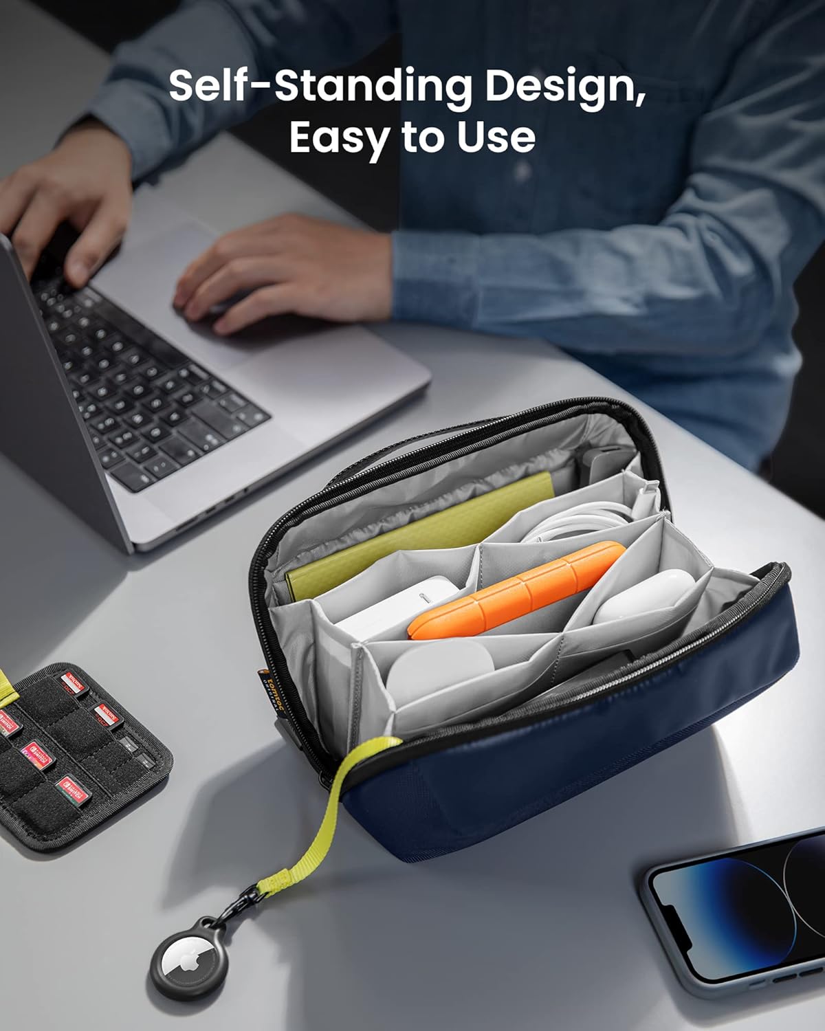 tomtoc Organizador Electrónico de Accesorios Bolsa Técnica para Car...