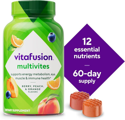 Vitafusion Gomitas de vitaminas para adultos, 120 unidades