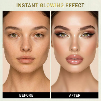 UCANBE Juego de paleta de maquillaje horneado de tamaño completo, incluye rubor, bronceador, 8 sombras de ojos y pinceles, pigmentado todo en uno para cara y ojos, kit de regalo de belleza de polvo