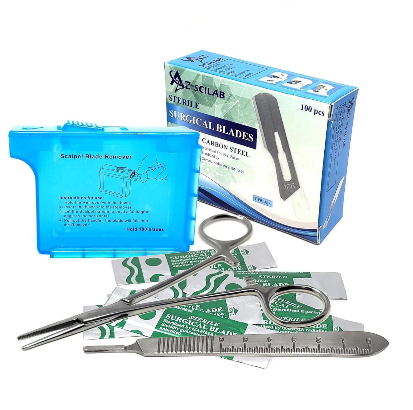 10R Dermaplaning Kit profesional \u2013 Paquete de 100 cuchillas de...