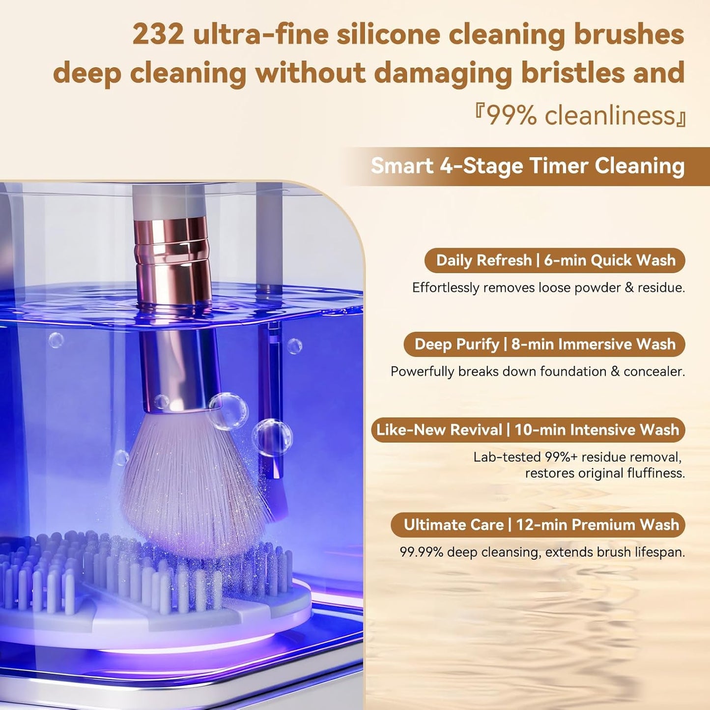 Limpiador y secadora de brochas de maquillaje eléctrico 5 en 1, herramienta de limpieza automática portátil de cepillos cosméticos USB con cepillo de silicona de limpieza profunda para pinceles de