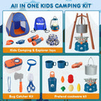 Meland Juego de camping para niños con tienda de campaña, juguete d...