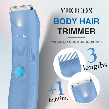 VIKICON Recortadora de bikini para mujeres: Afeitadora eléctrica in...