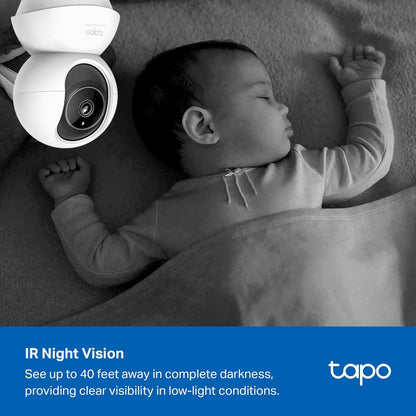 Tapo Cámara de seguridad interior 3K 5MP para monitor de bebé, cáma...