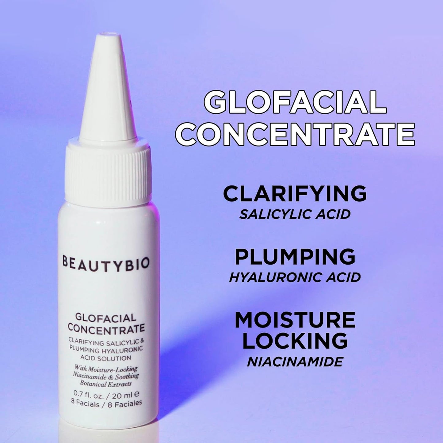 BeautyBio GLOfacial Herramienta facial de hidratación para limpieza...