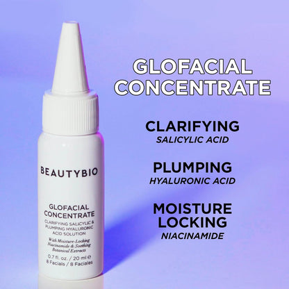 BeautyBio GLOfacial Herramienta facial de hidratación para limpieza...