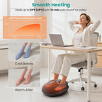 Nekteck Shiatsu - Masajeador de pies con compresión de calor y aire...