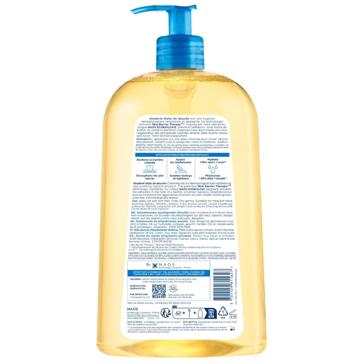 Bioderma Toderm Shower oil - Ultra-nourishing cleansing oil for dry...