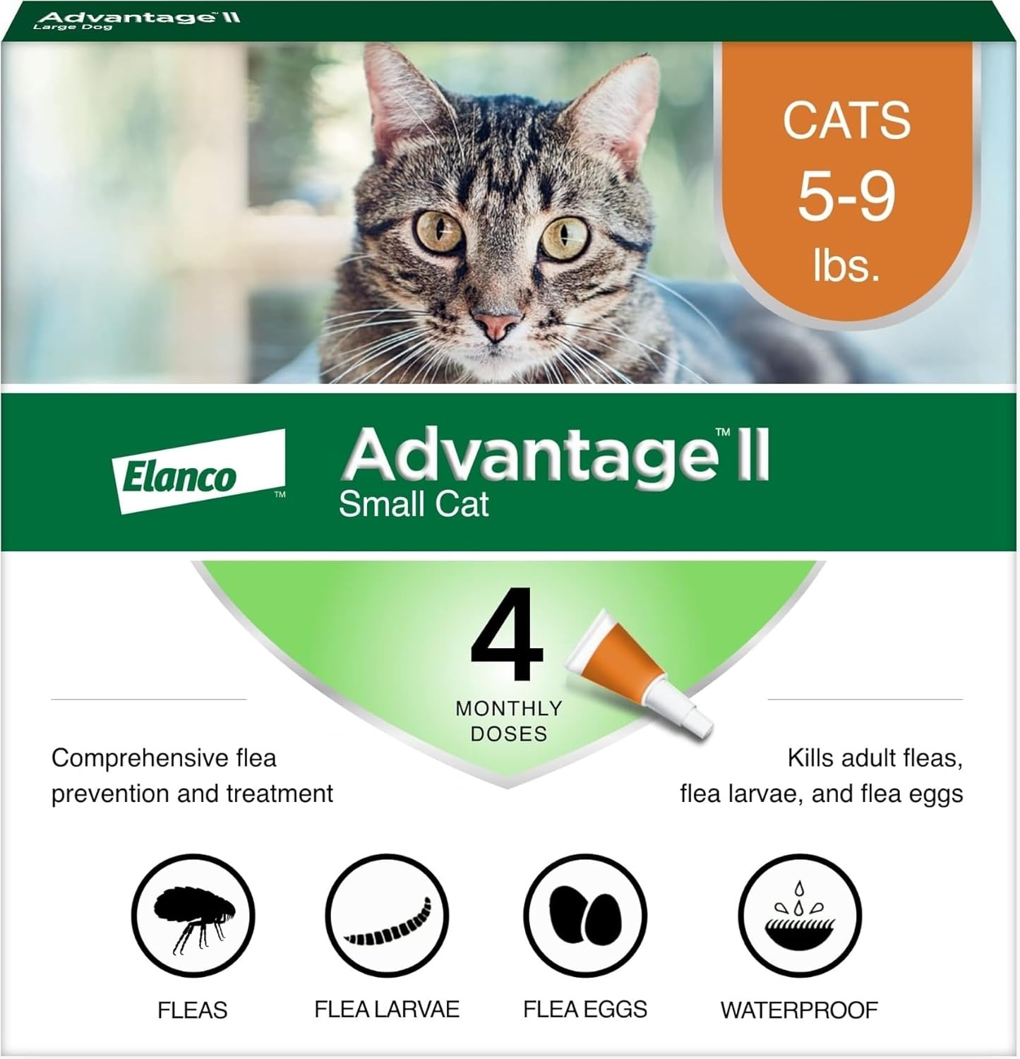 Advantage II Tratamiento y prevención de pulgas recomendado por vet...
