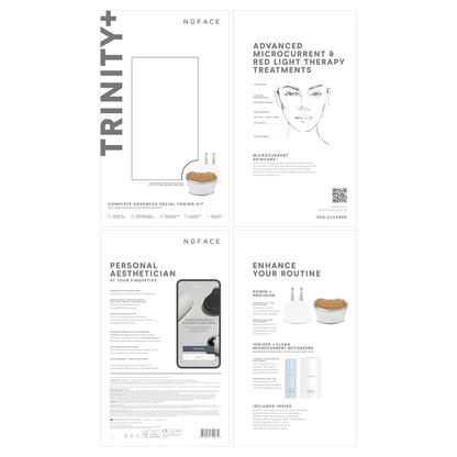 NuFACE Trinity+ Dispositivo Facial de Microcorriente, Reductor de A...