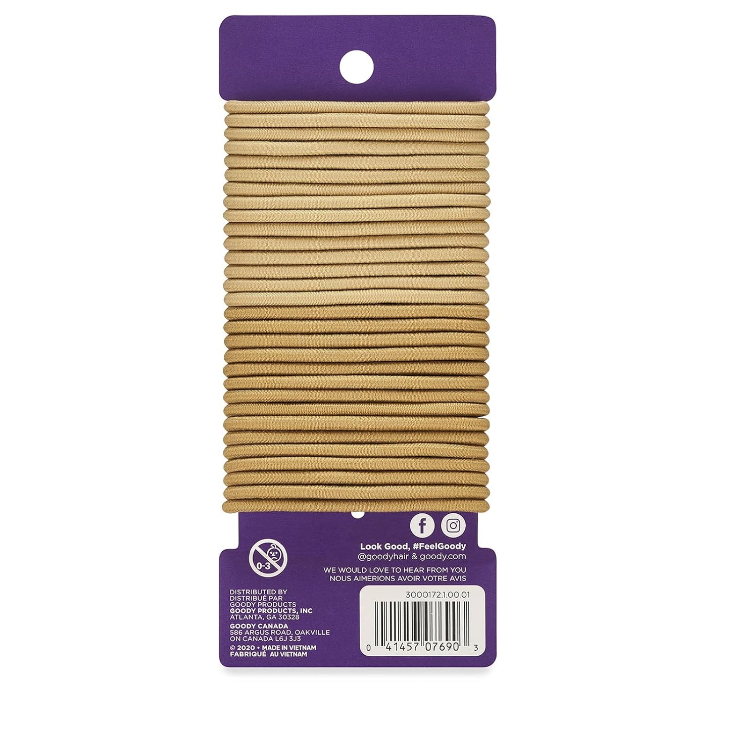 Goody WoMens Ouchless - Elásticos de 0.157 in, rubias, 30 unidades