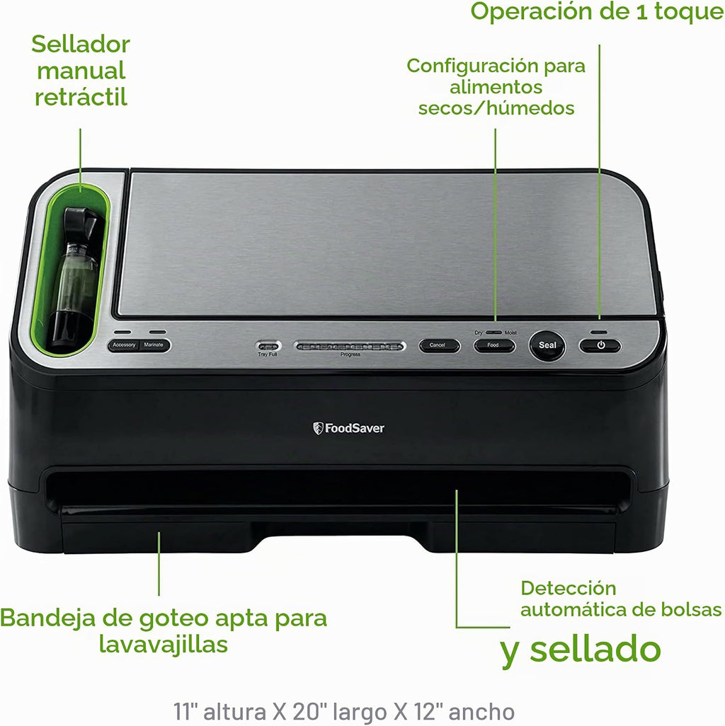 FoodSaver® 4800 Series Sistema de sellado al vacío automático 2 en...