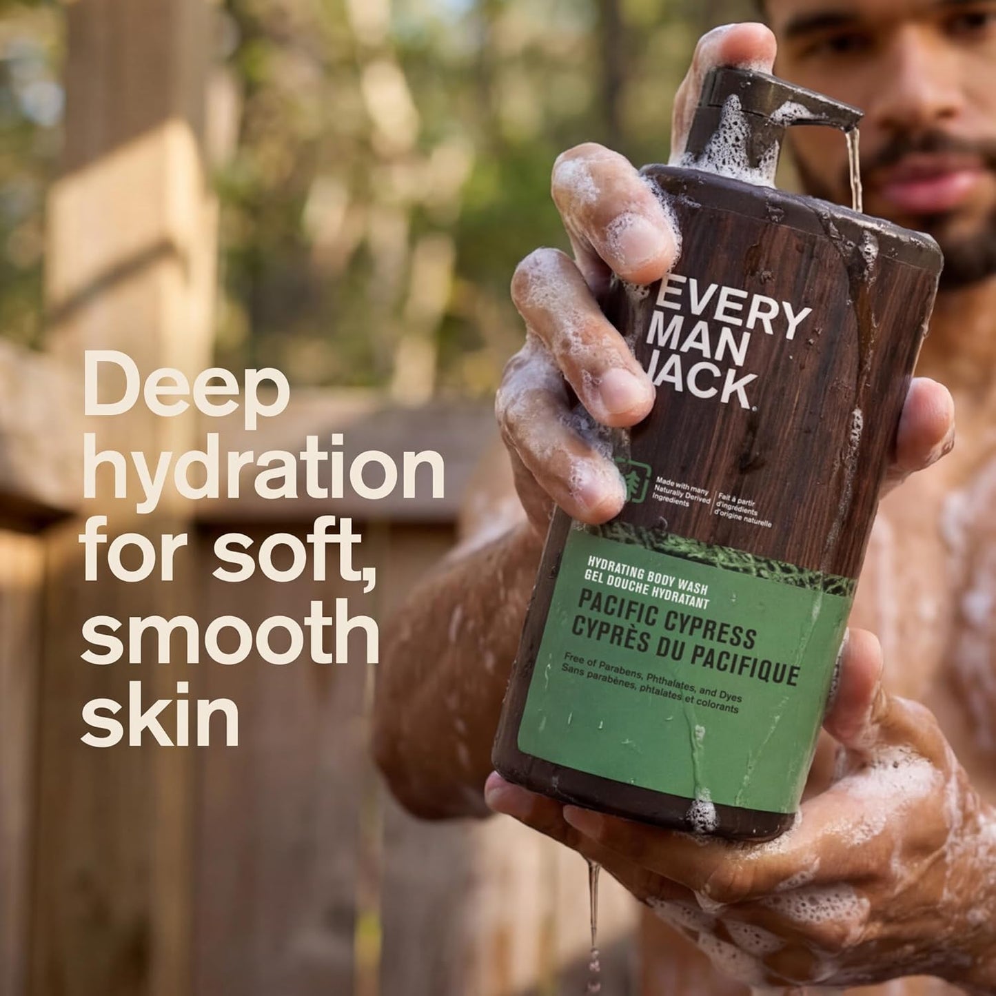 Every Man Jack Pacific Cypress Gel de baño para hombre para todo ti...