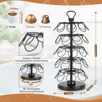 BLACKSMITH FAMILY Soporte para cápsulas K Cup, soporte de carrusel,...