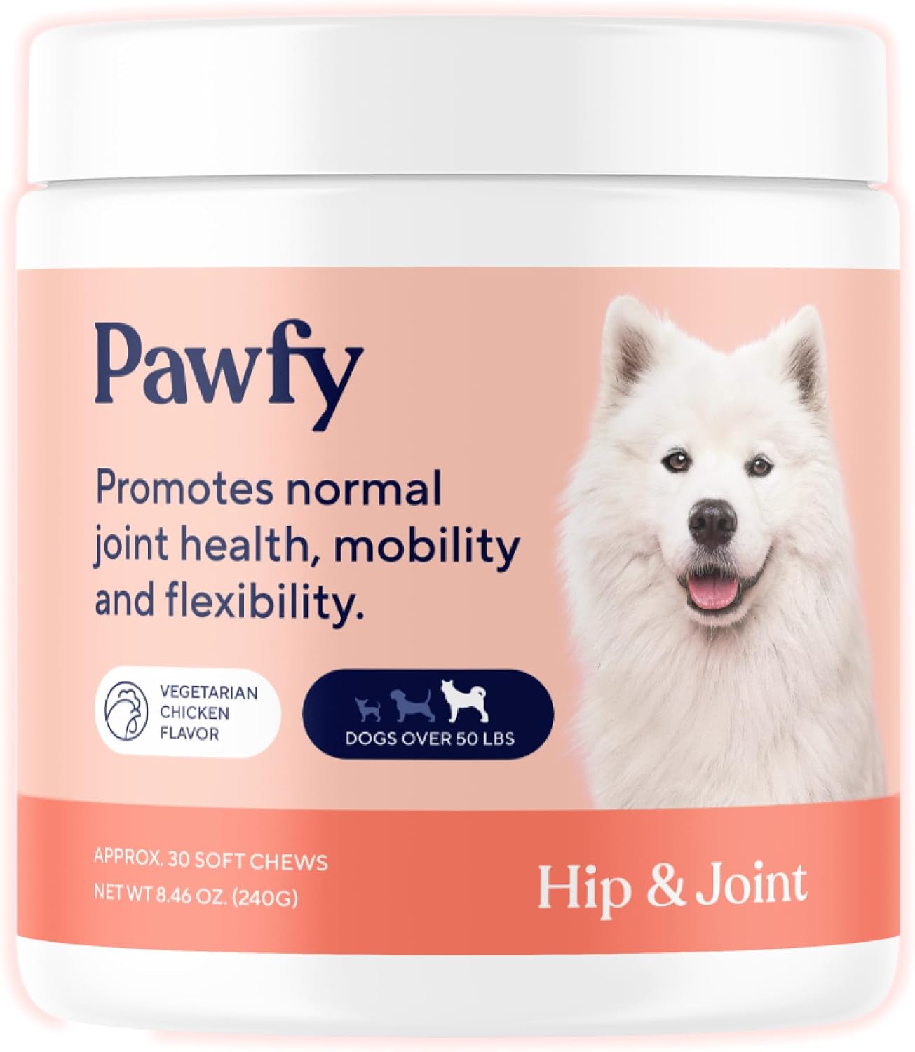 Pawfy Suplemento para cadera y articulaciones para perros con MSM y...