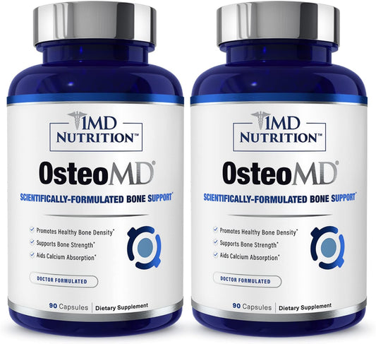 1MD Nutrition OsteoMD para un apoyo óseo integral | con hidroxiapat...