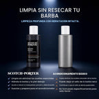 Scotch Porter Champú hidratante para lavado de barba, especias cáli...