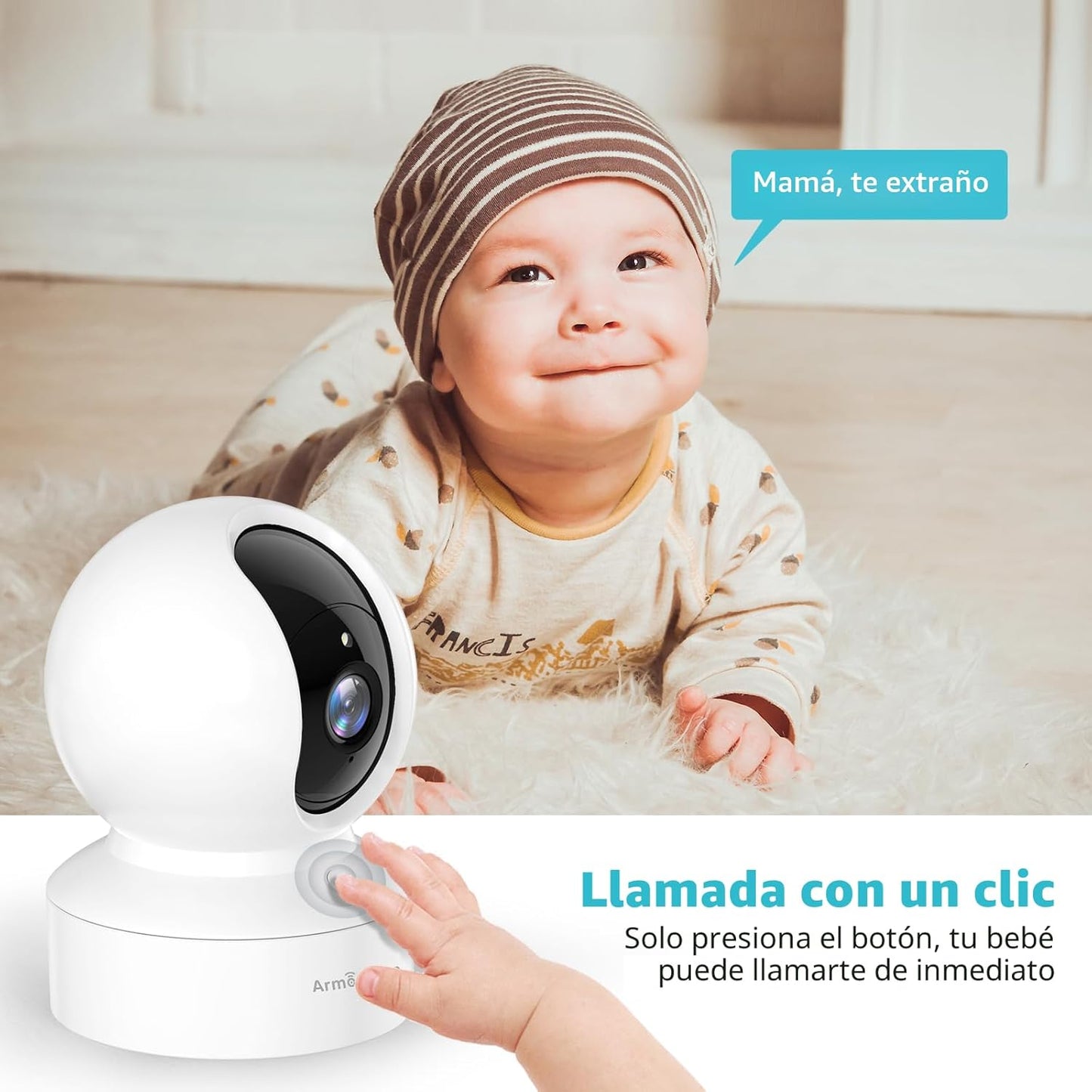 Cámara para mascotas, cámara para perros HD 2K con aplicación para...