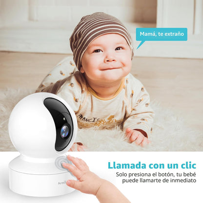 Cámara para mascotas, cámara para perros HD 2K con aplicación para...