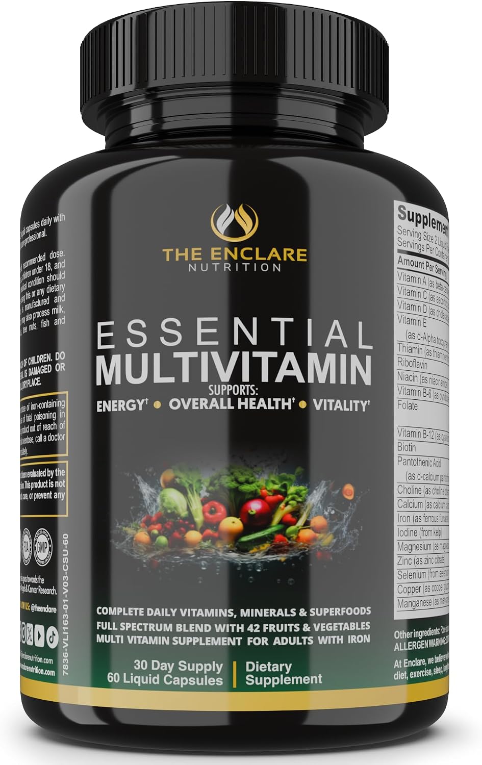 Multivitamínico esencial para mujeres y hombres \u2013 Multi vitami...