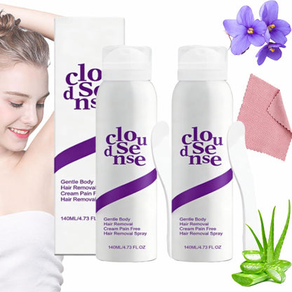 Cloud Sense - Spray de depilación suave, kit de depilación suave, c...
