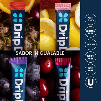 DripDrop ORS Hydration - Paquetes de electrolitos en polvo - uva, p...