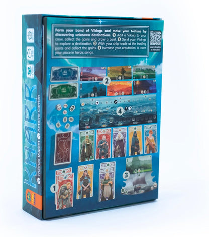 Knarr Board Game - Form the Greatest Band of Vikings! Thrilling Exploration and Strategy Game, Fun Family Game for Kids & Adults, Ages 10+, 2-4 Players, 30 Min Playtime, Made by Pandasaurus Games