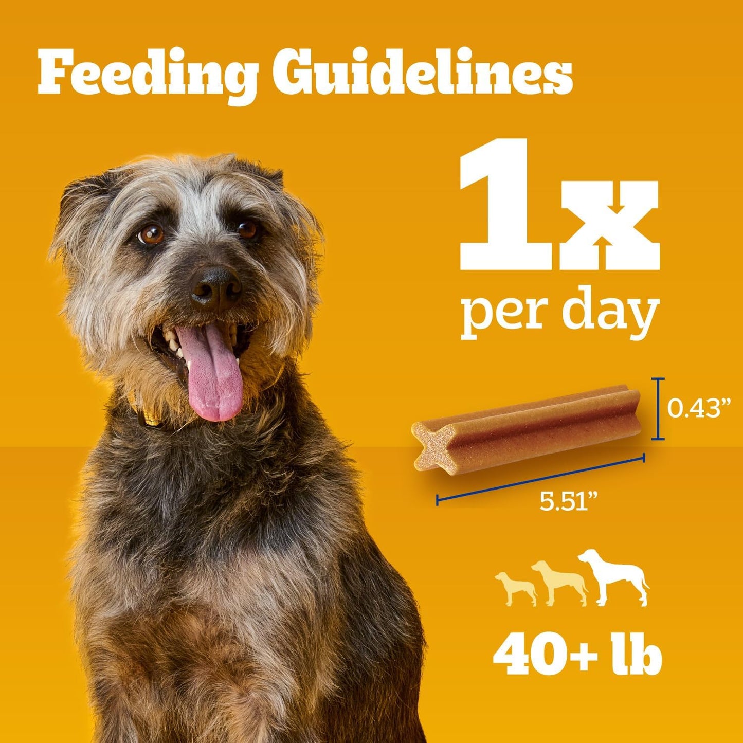 Pedigree Dentastix Golosinas para Perros de Raza Grande, Original,...