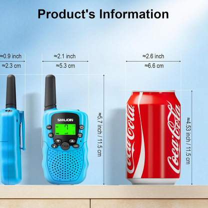 Walkie Talkies para niños, juguetes para niños y niñas de 4 a 6 año...