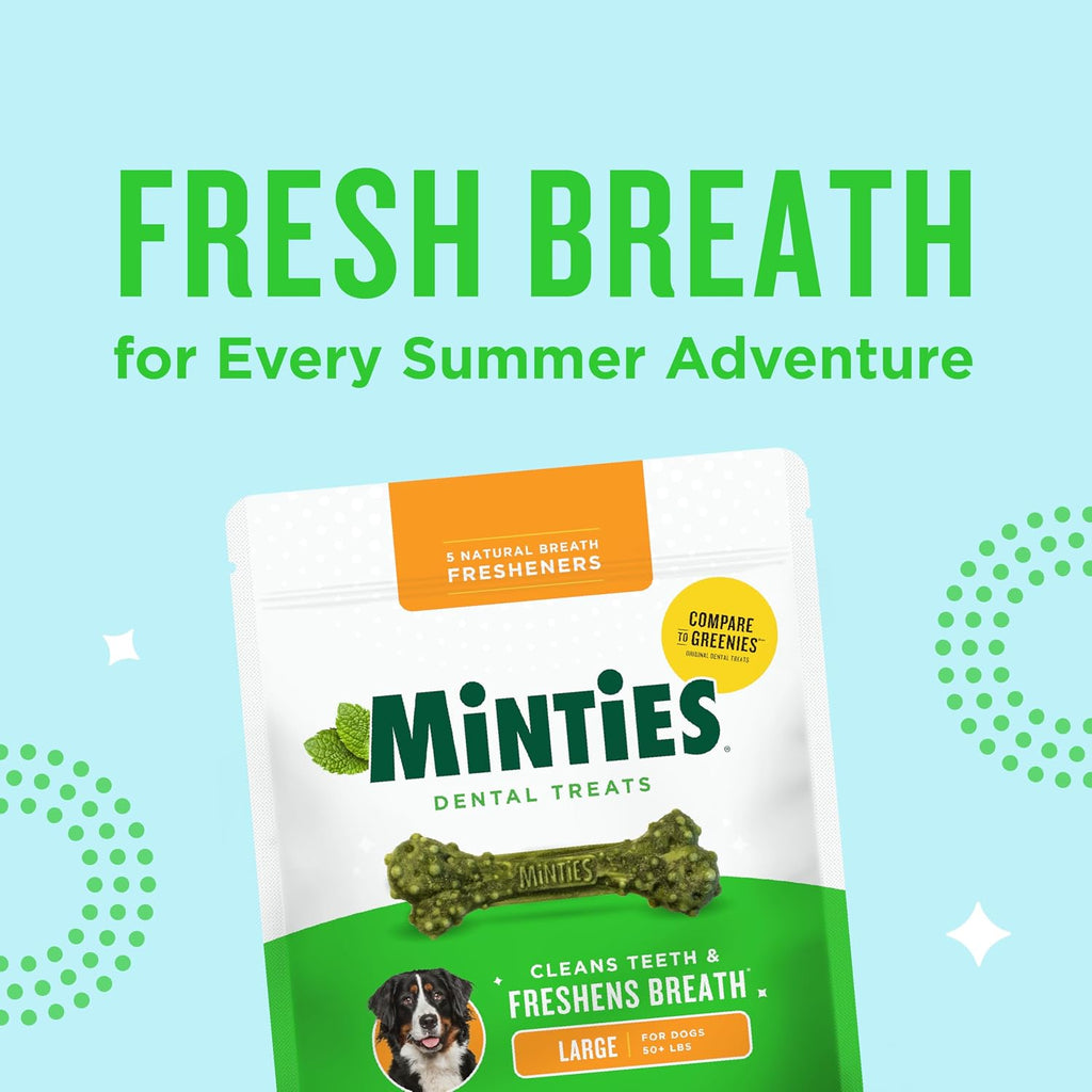 Minties Masticables dentales para perros, 36 unidades, golosinas co...