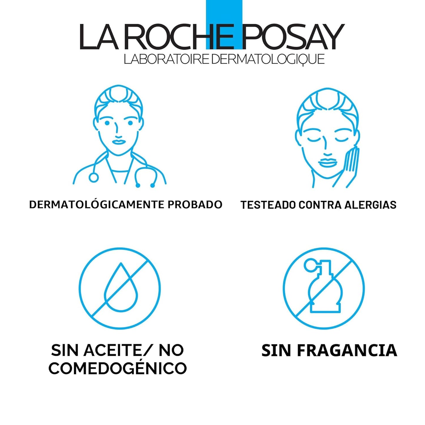 La Roche-Posay Toleriane - Limpiador facial suave e hidratante, lim...