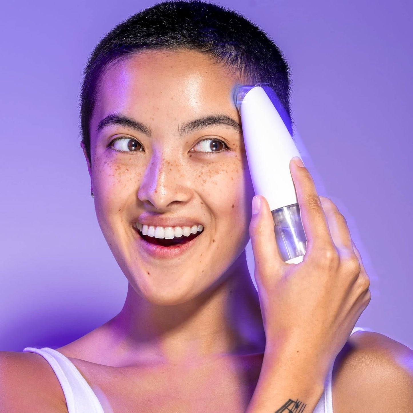 BeautyBio GLOfacial Herramienta facial de hidratación para limpieza...