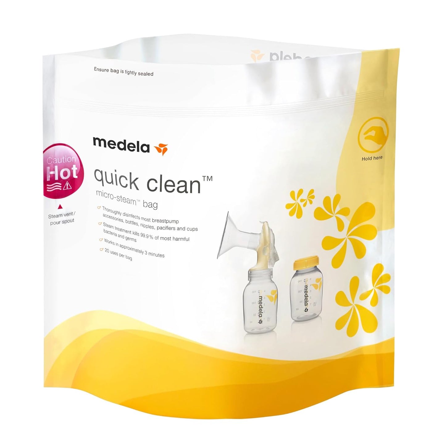 Medela Bolsas de microvapor de limpieza rápida para biberones y pie...