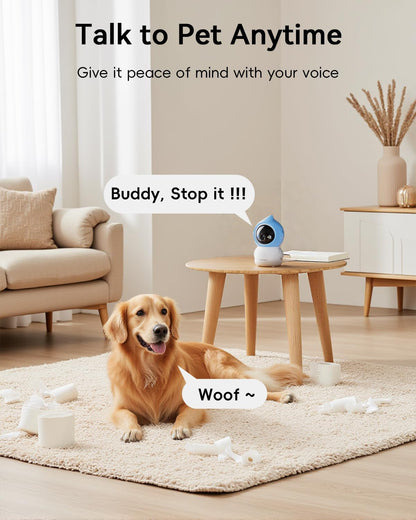 ZUMIMALL Cámara para mascotas para interiores, cámara WiFi 5G\/2.4G...