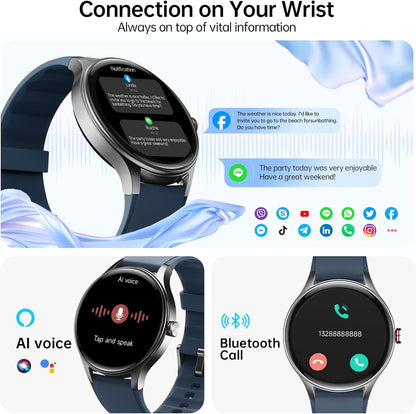 Woneligo Reloj inteligente para hombre, AMOLED de 1.57 pulgadas, pa...