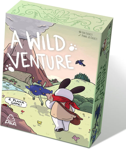 Un juego de mesa Wild Venture - Juego de estrategia de construcción de motores y aventura, mundo de fantasía caprichoso con más de 100 cartas únicas, juego de ritmo rápido para niños y adultos, a