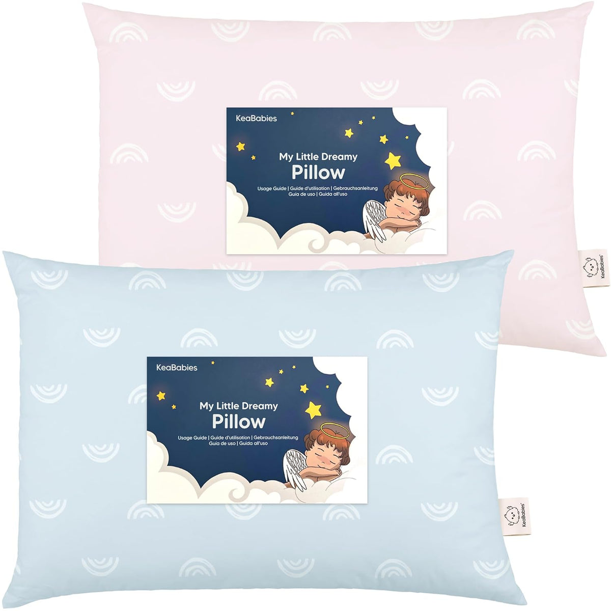 Paquete de 2 almohadas para niños de 2 años a 5,13 x 18 pulgadas (a...