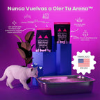 Boxie Glo Attract - Arena para gatos de más de 40 días, control de...