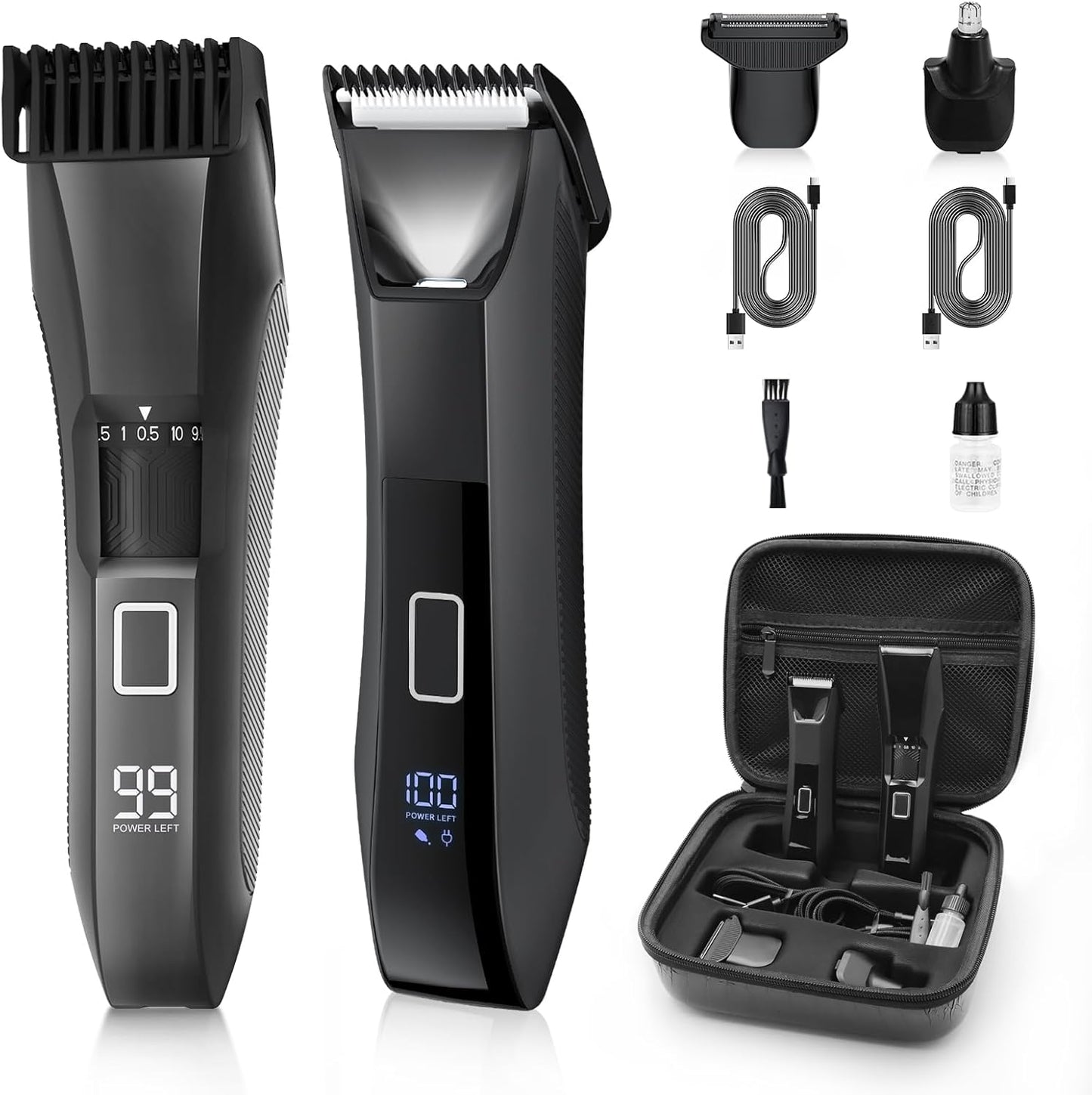 Manscape 4 en 1 - Recortadora de barba y cuerpo para hombre, afeita...