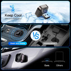 Adaptador Inalámbrico CarPlay (2026 Actualizado) para Apple iPhone y Android, Tamaño Pequeño, Enchufe y Reproduce, Conexión Inalámbrica Rápida y Estable para CarPlay y Android - Sin Latencia en la