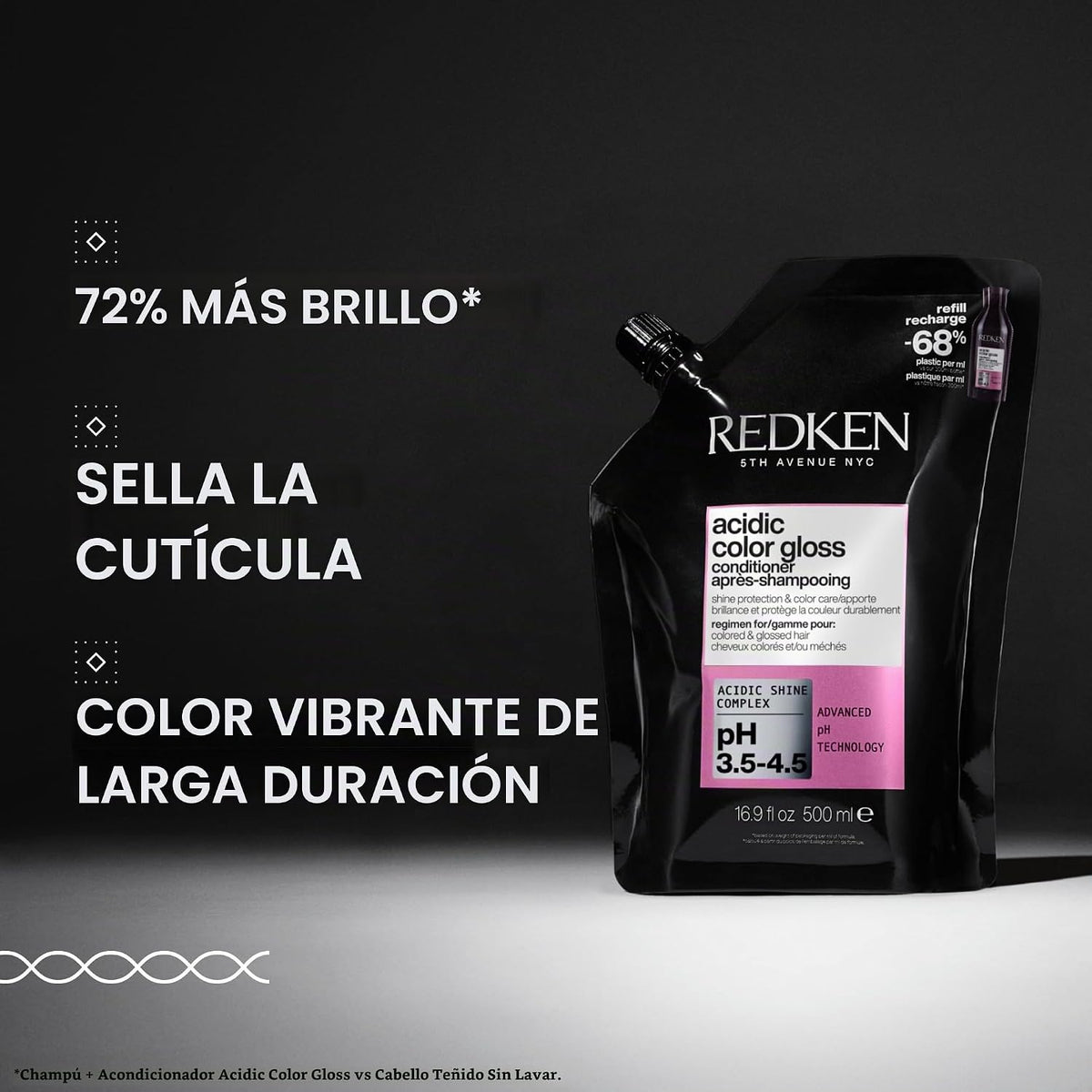 Acondicionador Redken Acidic Color Gloss y para cabello teñido