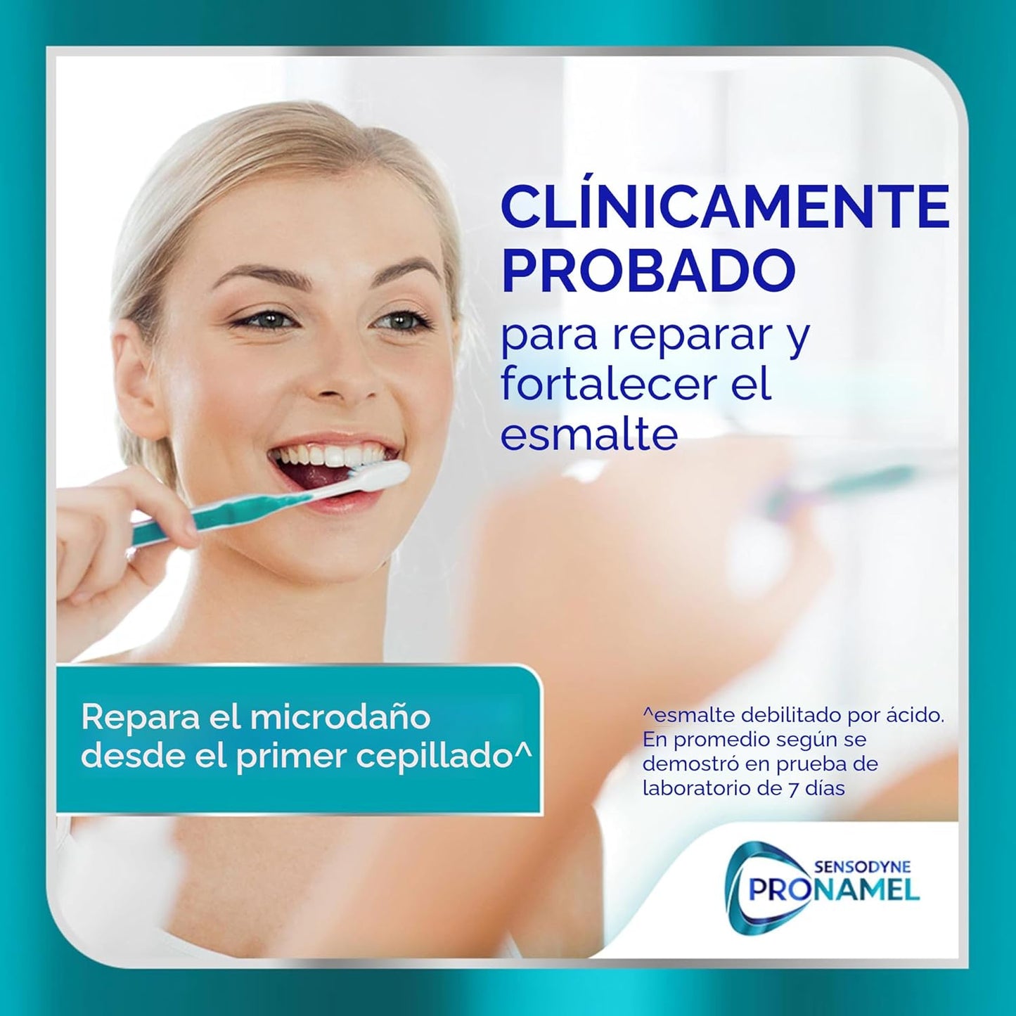 Pasta dental Sensodyne Pronamel para fortalecimiento clínico del esmalte, acción blanqueadora, 3.4 oz (paquete de 3)