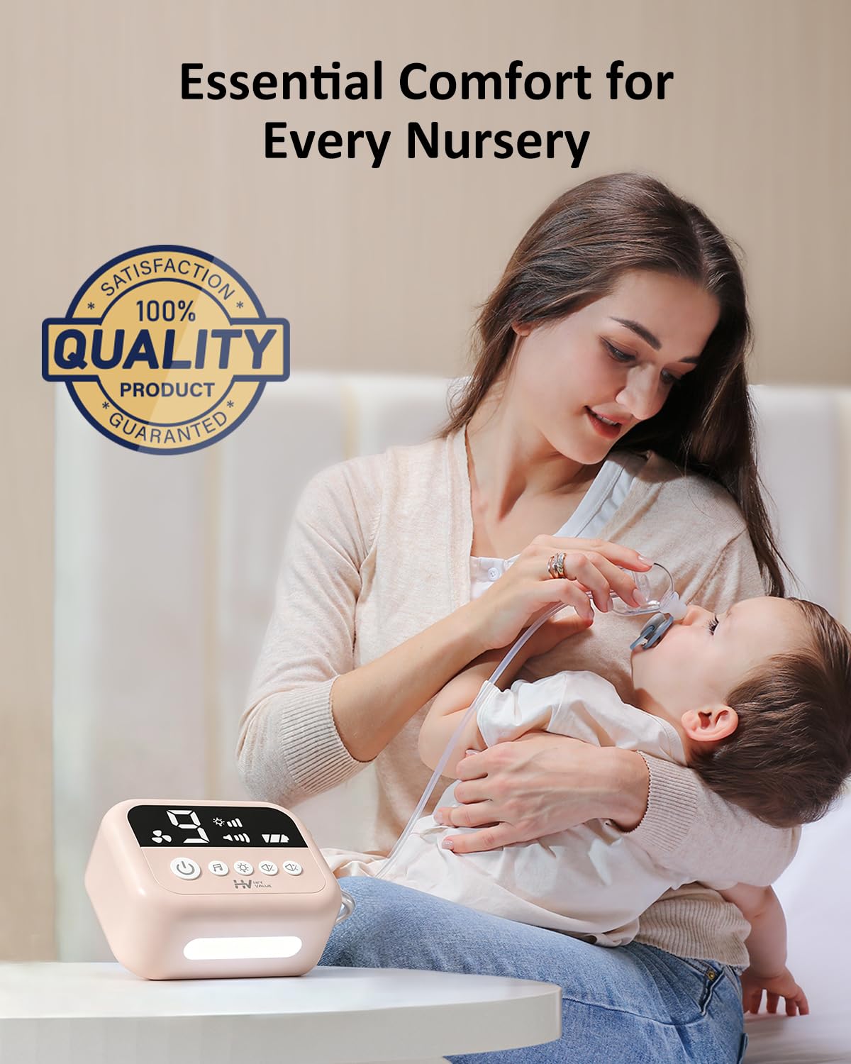 HEYVALUE Aspirador Nasal para Bebé, Succionador de Nariz de Grado H...